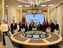 Молодежь Фрунзенского района с активной жизненной позицией в рамках проекта "Госслужба. Молодежный взгляд" посетила Центральную избирательную комиссию